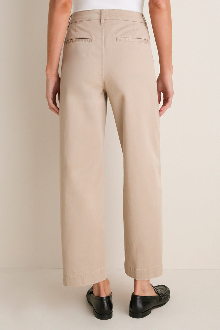 Limestone Chino Barrel Leg Chatham Pants