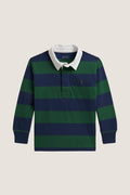 Little Boys Long-Sleeve Cotton Jersey Striped Rugby Polo