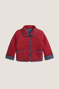 Little Girls Quilted Poplin Floral Jacket