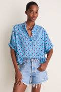Little Marigolds Danube Organic Mandarin Collar Top