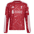 adidas Liverpool Football 2026/27 Kids Long Slve Home Jersey