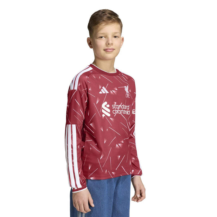 adidas LFC 26 Kids Home LS Jersey Red