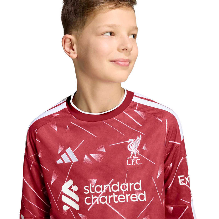 adidas Liverpool Football 2026/27 Kids Long Slve Home Jersey