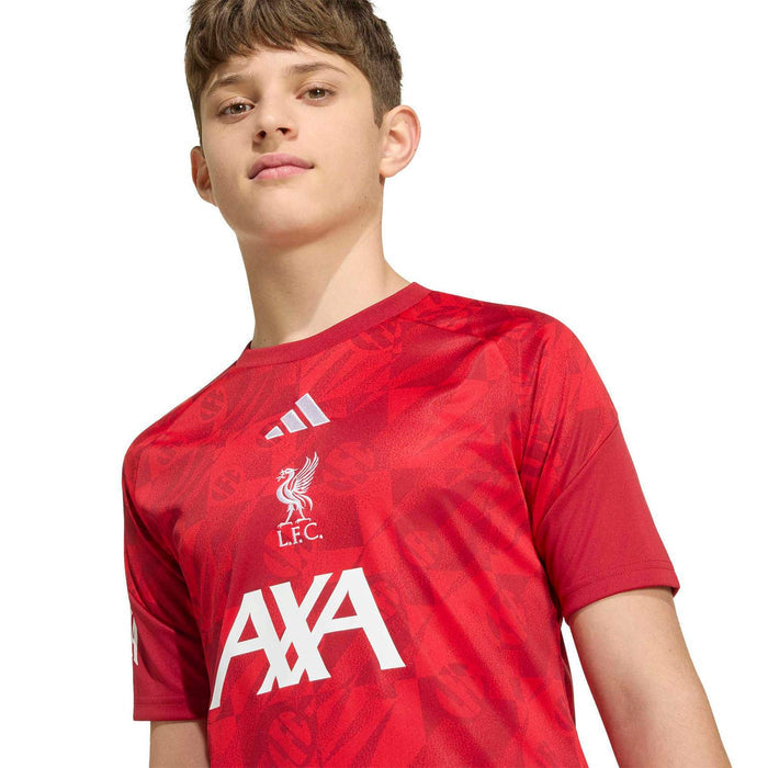 adidas LFC 26 Kids Home PM Jersey Red
