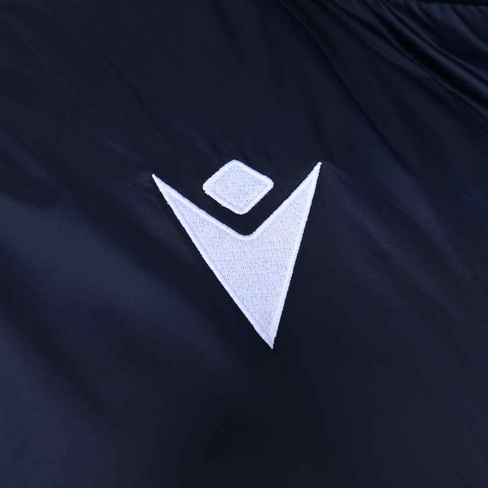 Macron Connacht Rugby 2025/26 Mens Padded Training Gilet Close-Up Macron Branding View