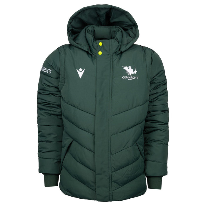 Macron Connacht Rugby 2026/27 Kids Hood Bomber Jacket