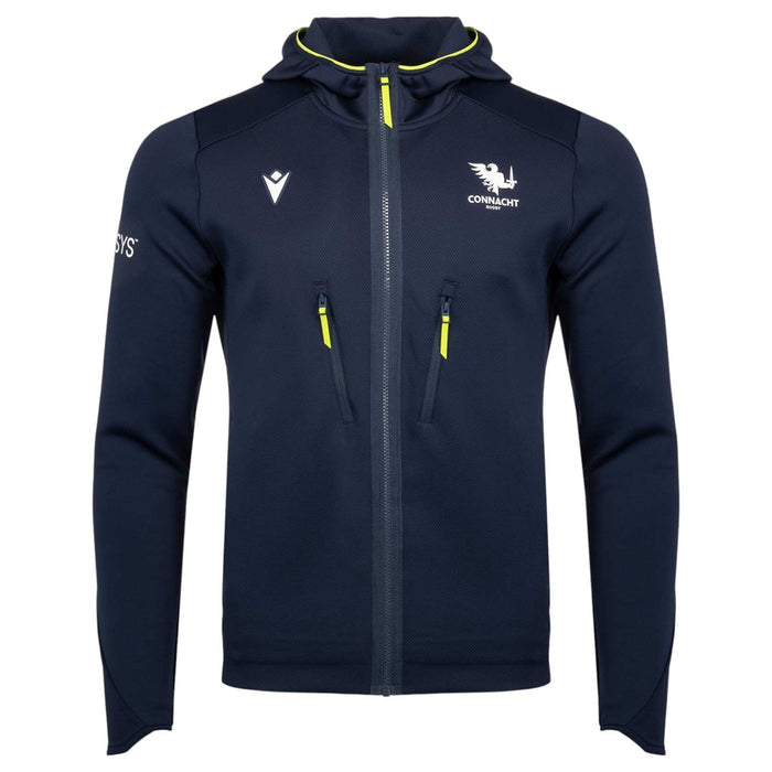 Macron Connacht Rugby 2026/27 Kids Full-Zip Travel Hoodie