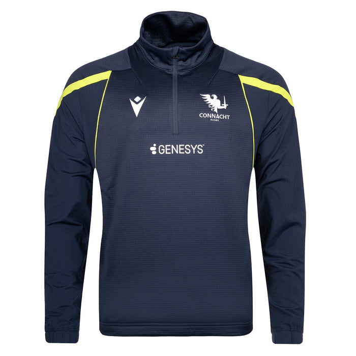 Macron Connacht Rugby 2026/27 Kids Half-Zip Fleece Top