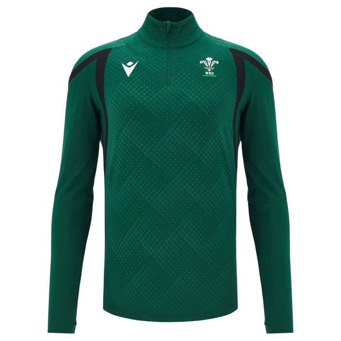 Macron WRU M26/27 Trng Plyr QZ Top Grn