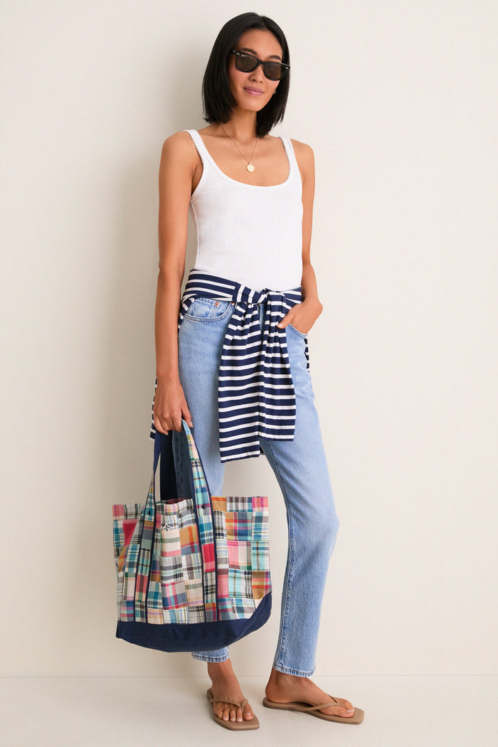 Madras Tote Bag