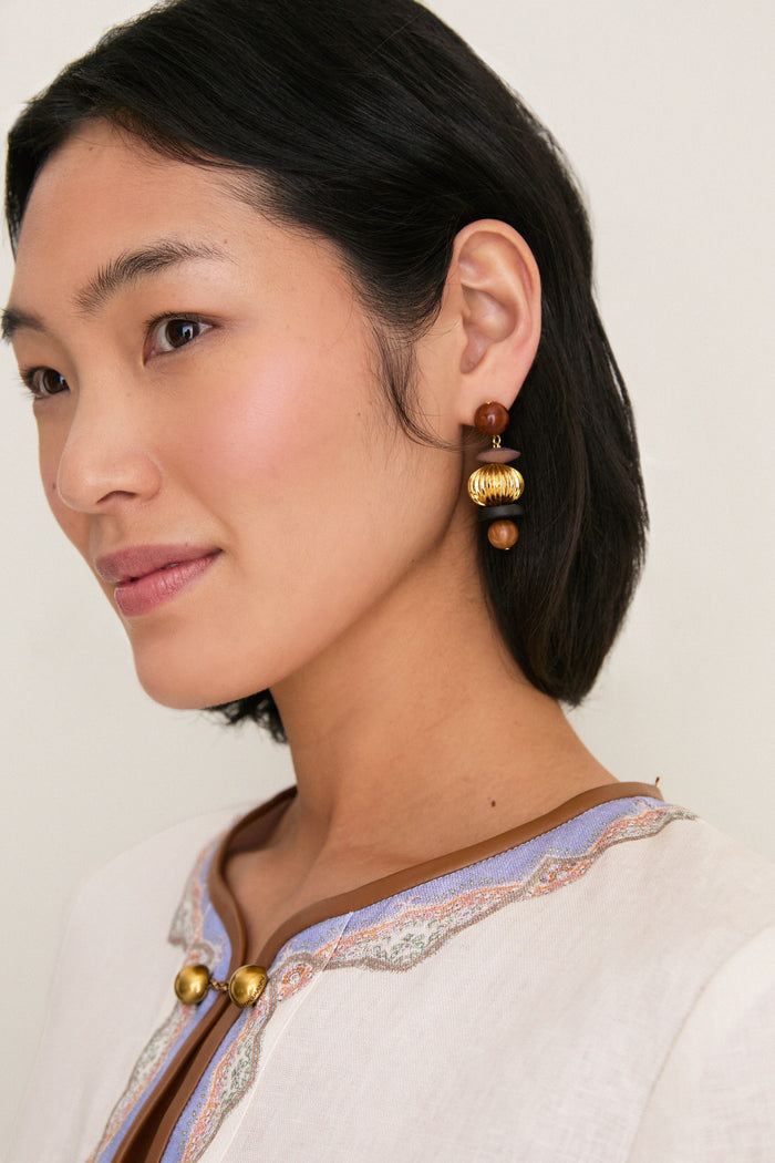 Mahogany Multi Lavon Earrings