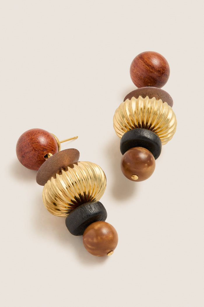 Mahogany Multi Lavon Earrings