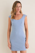 Maison Blue Cotton Romy Mini Dress