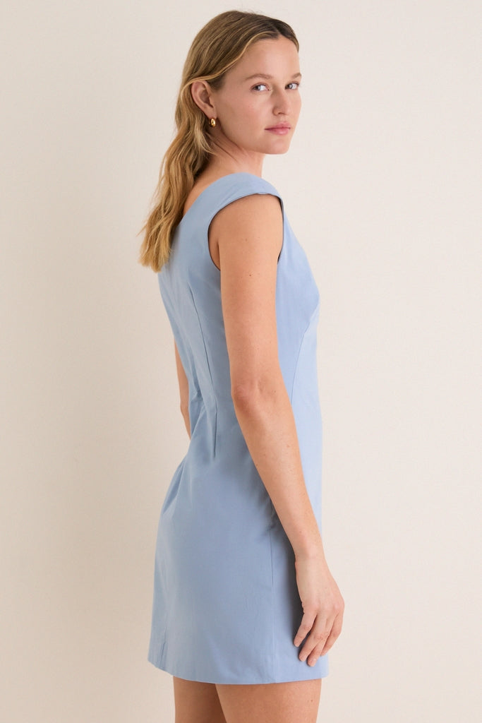 Maison Blue Cotton Romy Mini Dress