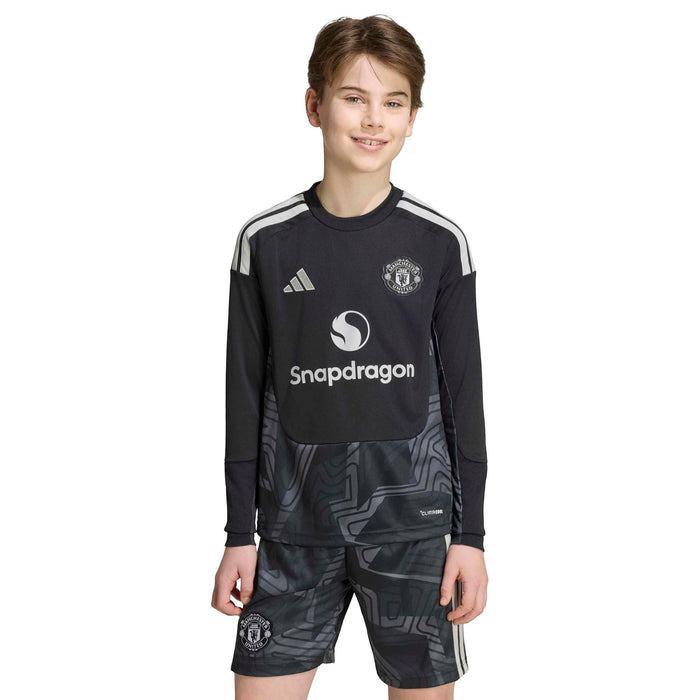 adidas MUFC 26 Kids Home GK Jersey Black