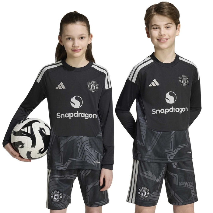 adidas MUFC 26 Kids Home GK Jersey Black