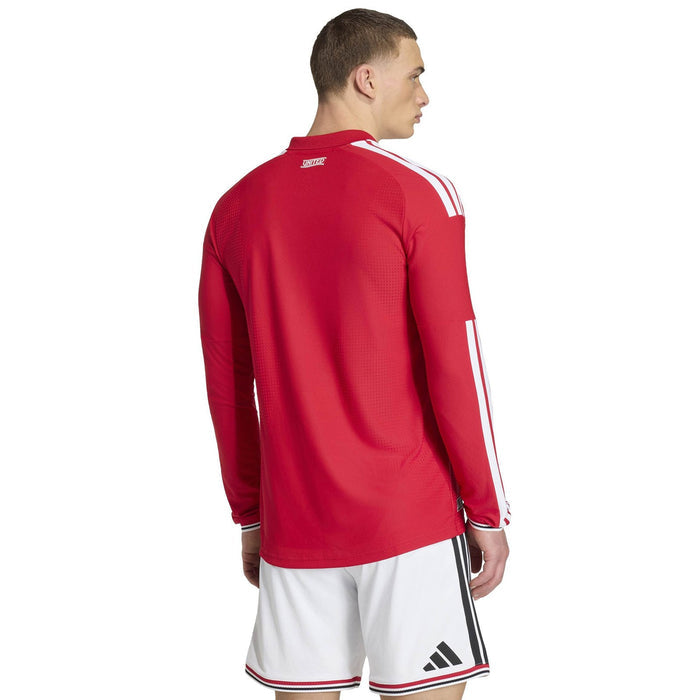 adidas MUFC 26 Auth Home LS Jersey Red