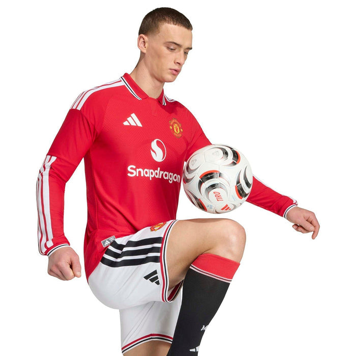 adidas MUFC 26 Auth Home LS Jersey Red