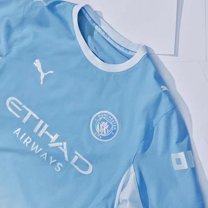 Puma MCFC 26 Home LS Jersey Blue