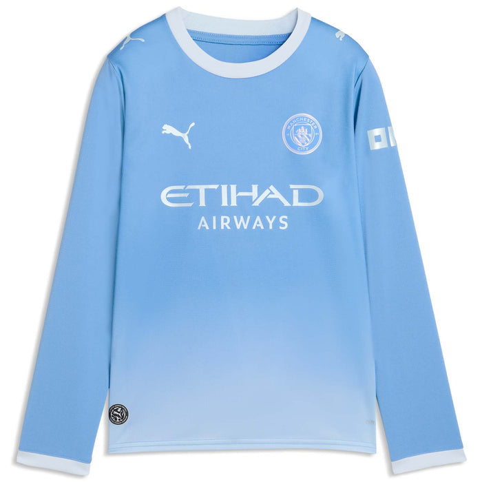 Puma Manchester City FC 2026/27 Kids Long-Sleeve Home Jersey