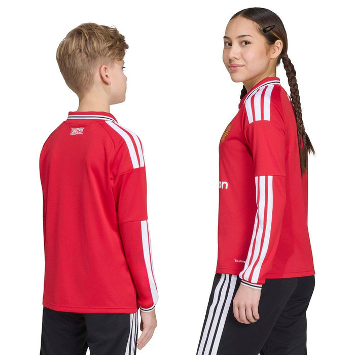 adidas MUFC 26 Kids Home LS Jersey Red