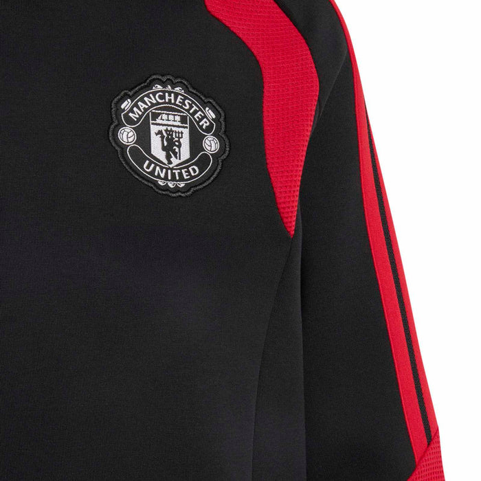 adidas MUFC 26 Kids Hoodie Black