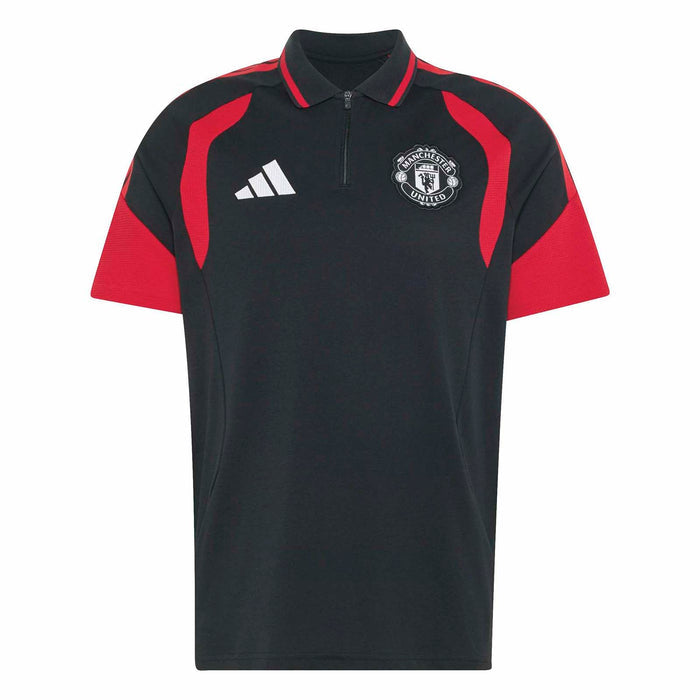 adidas MUFC 26 Polo Shirt Black