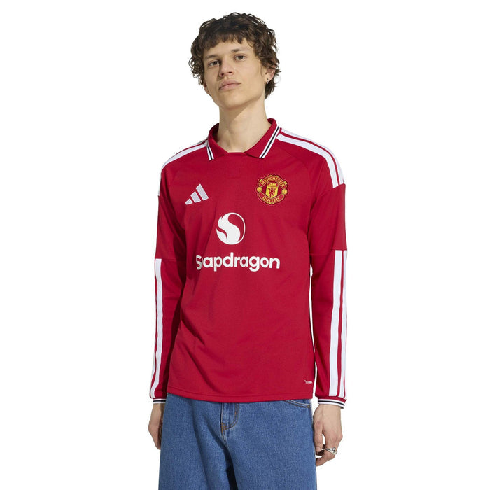adidas MUFC 26 Home LS Jersey Red