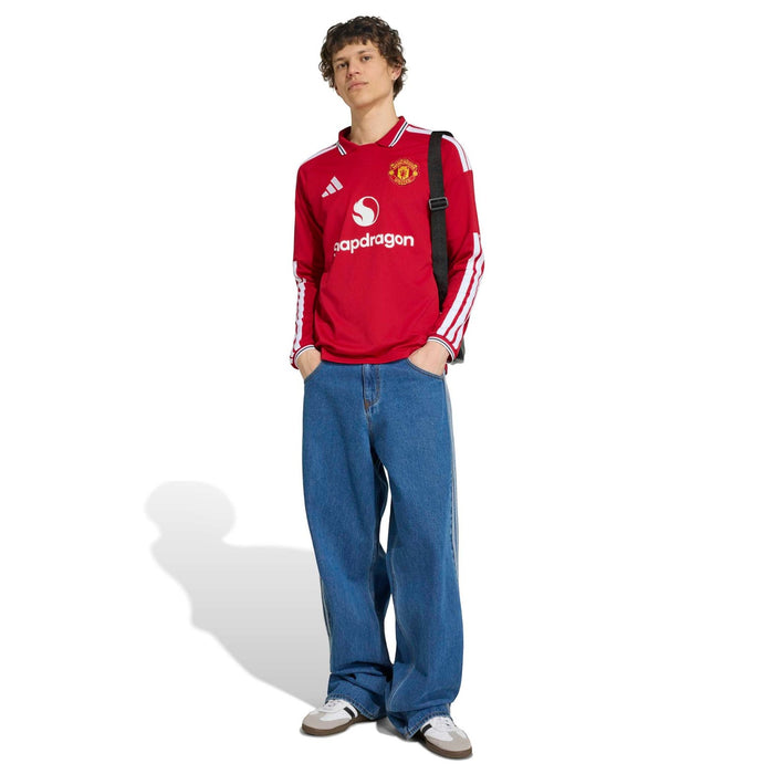adidas MUFC 26 Home LS Jersey Red