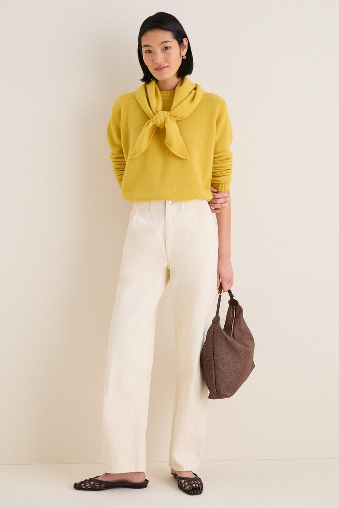 Marigold Cashmere Triangle Scarf