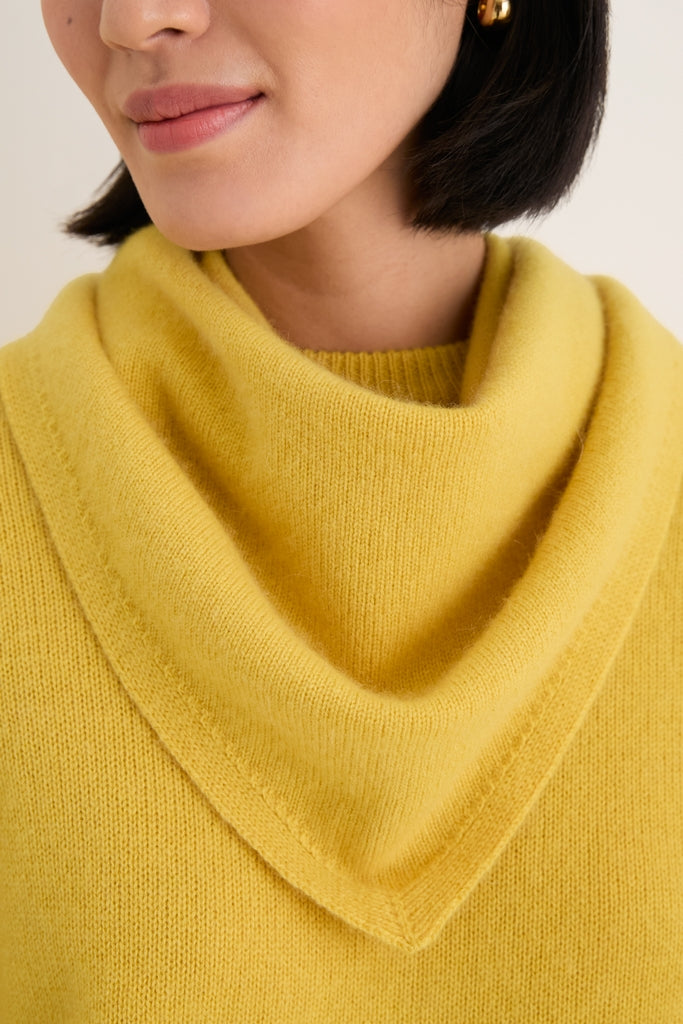 Marigold Cashmere Triangle Scarf