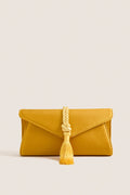 Marigold Satin Gabrielle Clutch