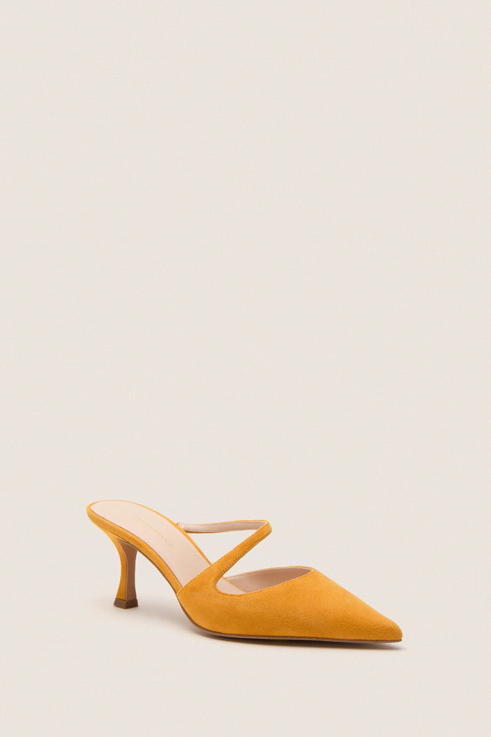 Marigold Suede Mimi Heels