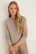 Marled Tan Mini Marina Sweater