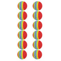 Masters Striped Foam Practice Balls Pack 12