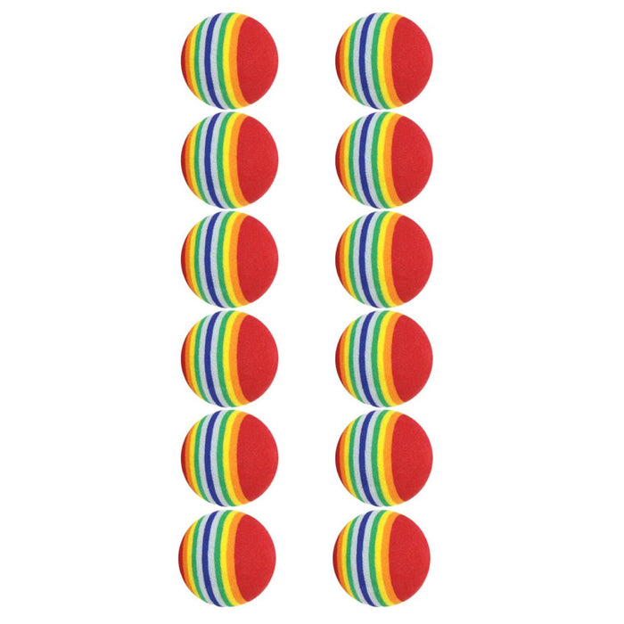 Masters Striped Foam Practice Balls Pack 12