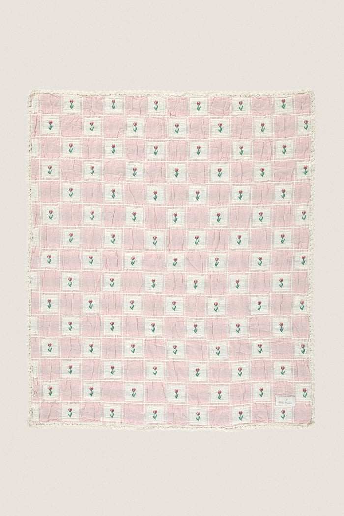 Mauve Tulip Patchwork Bella Blanket