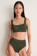 Metallic Khaki Patricia Bikini