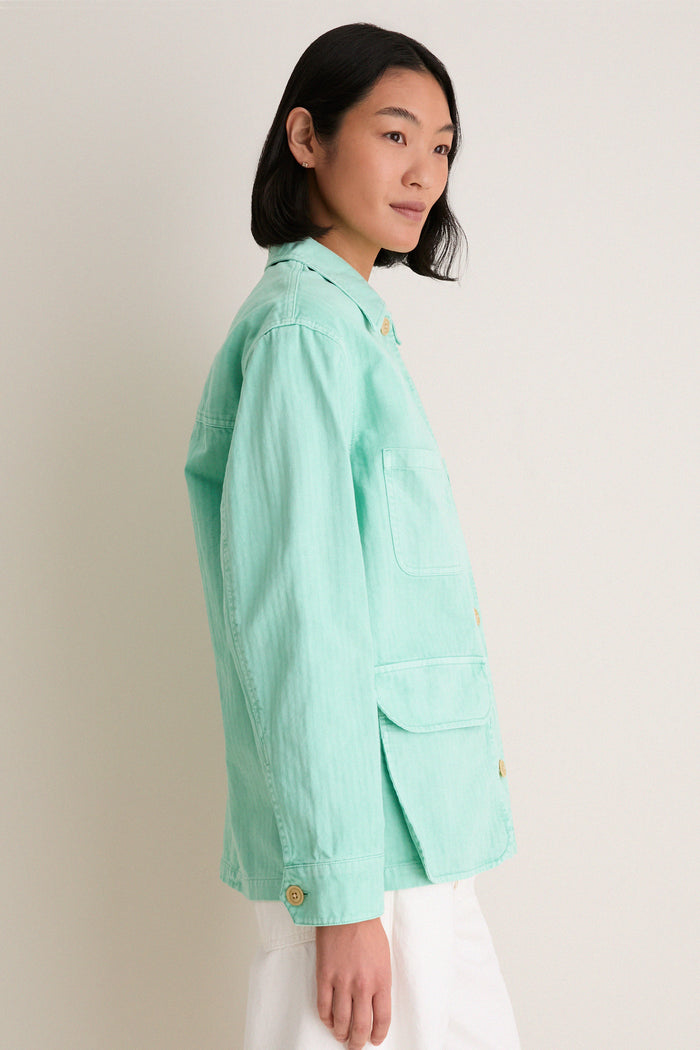 Mickey Mint Painter Jacket in Herringbone