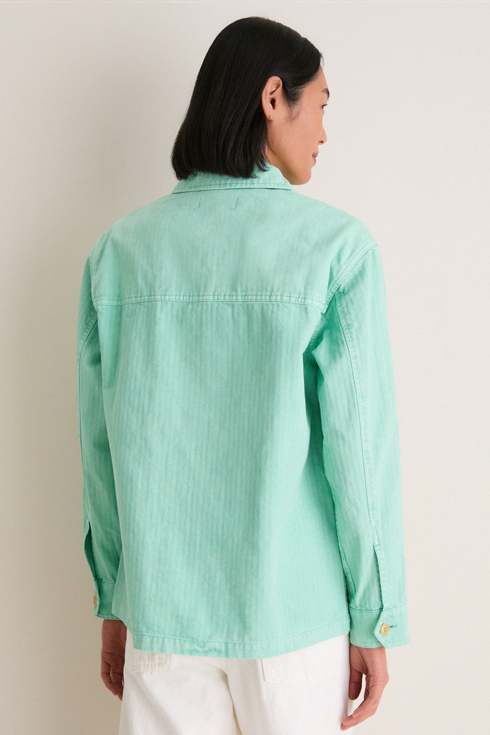 Mickey Mint Painter Jacket in Herringbone