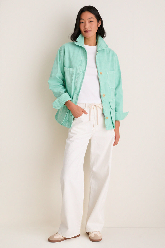 Mickey Mint Painter Jacket in Herringbone