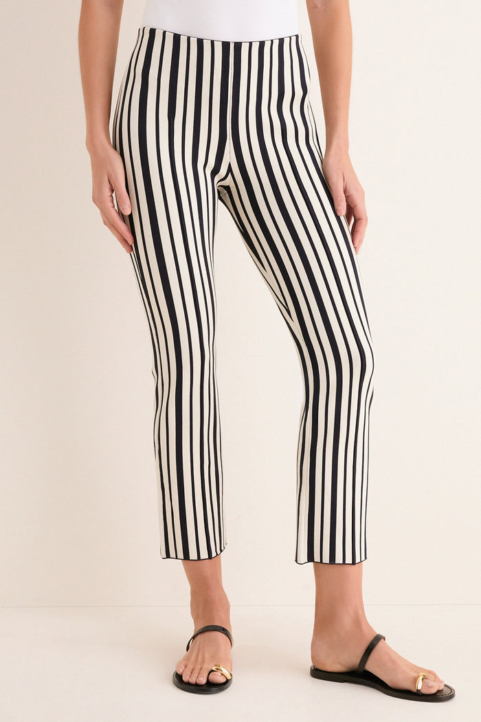 Midnight Stripe Knit Ashford Pants