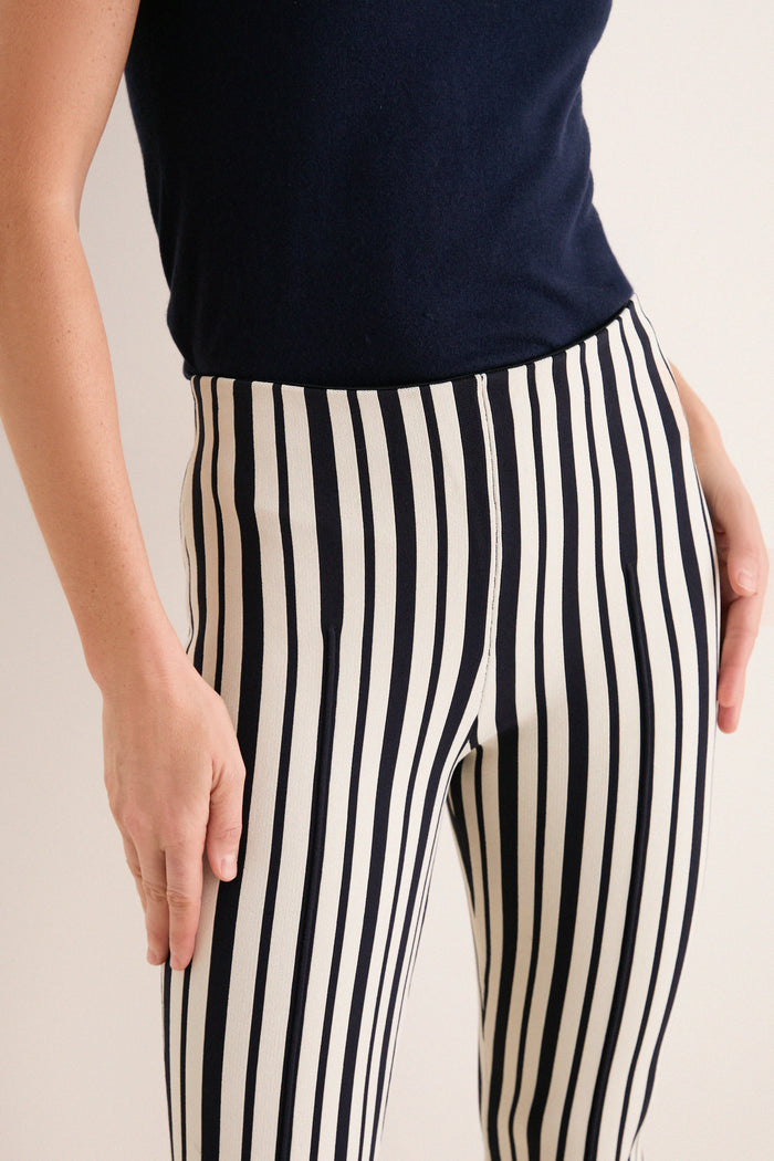 Midnight Stripe Knit Ashford Pants