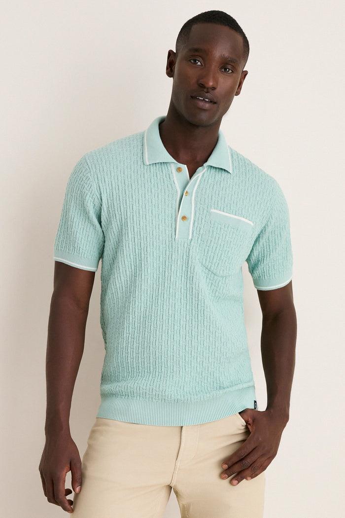 Mist Bungalow Sweater Polo
