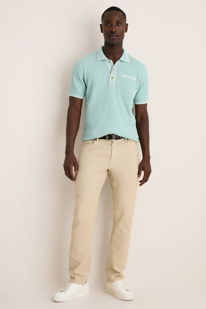 Mist Bungalow Sweater Polo