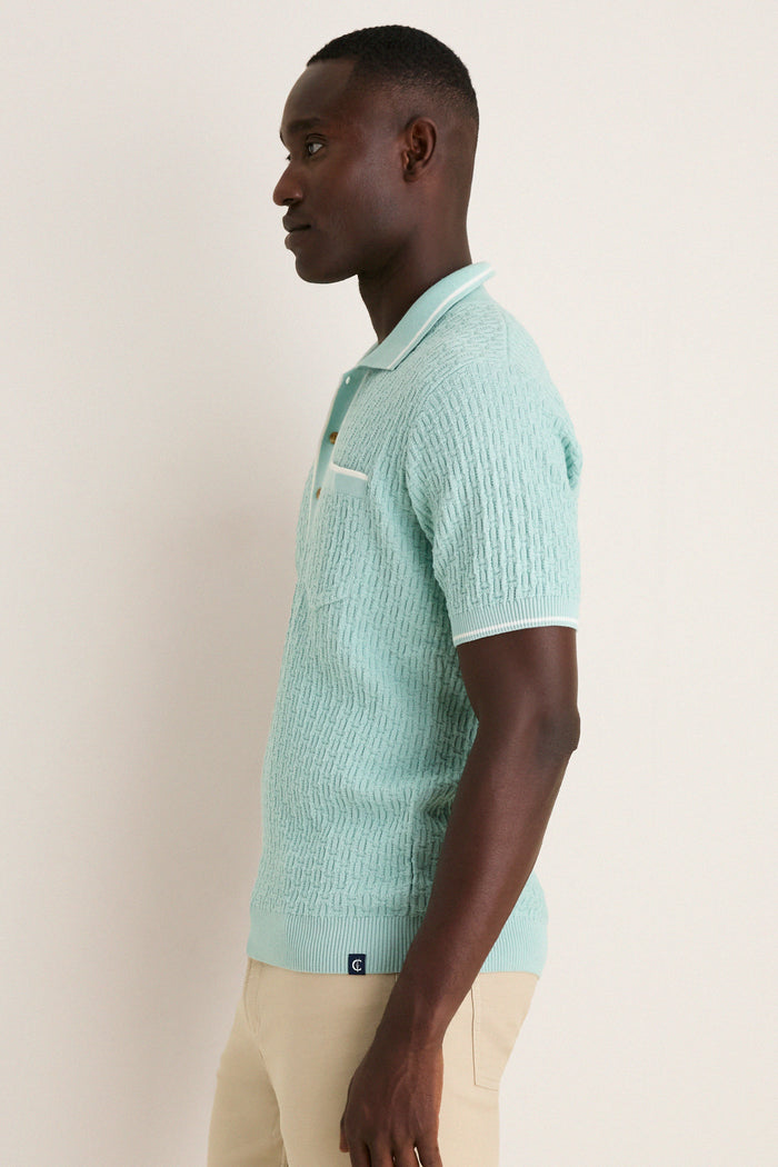 Mist Bungalow Sweater Polo