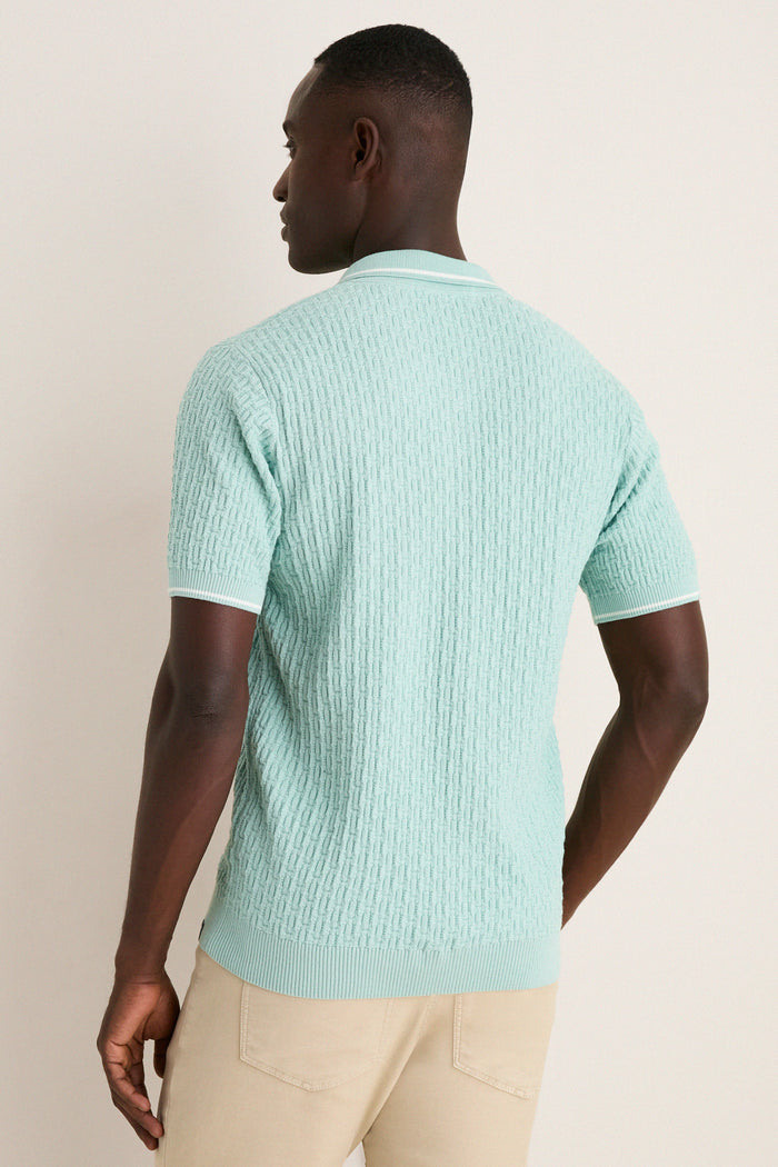 Mist Bungalow Sweater Polo
