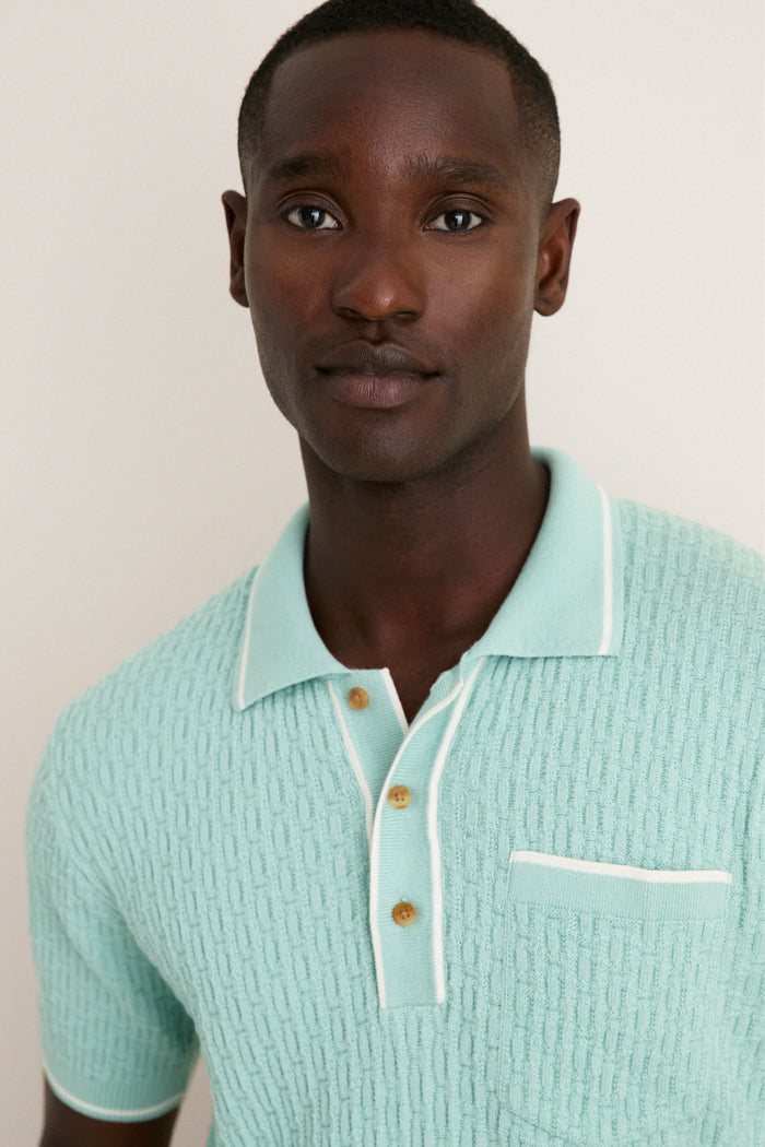Mist Bungalow Sweater Polo