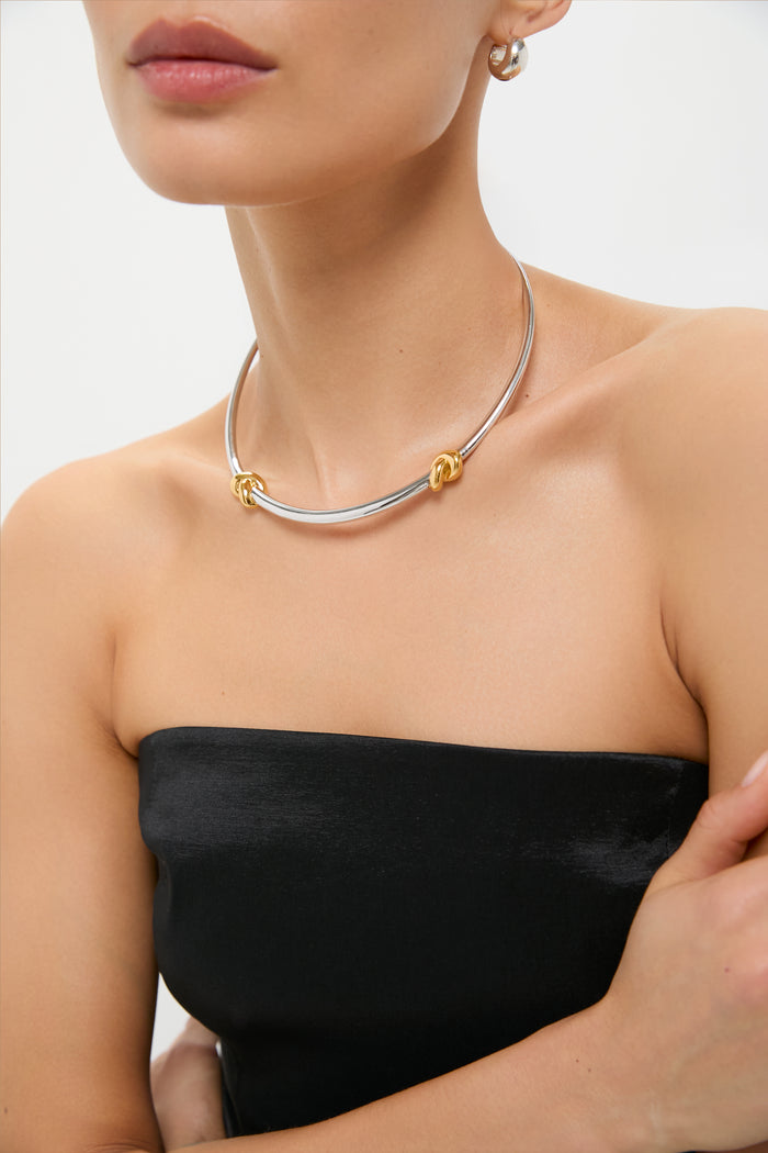 Mixed Lucy Williams Knot Torque Necklace