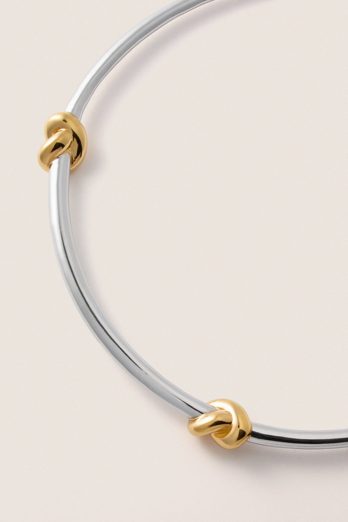 Mixed Lucy Williams Knot Torque Necklace